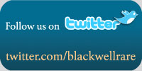 Follow Blackwell Rare Books on twitter at twitter.com/blackwellrare