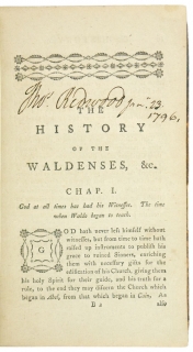 The History of the Waldenses and Albigenses,