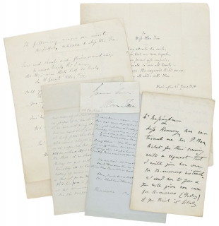 Small collection of manuscript items,