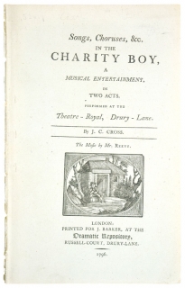 Songs, Choruses, &c. in The Charity Boy,