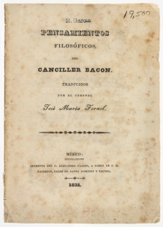 Pensamientos Filosoficos del Canciller Bacon.