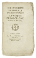 Instruction pastorale de Monseigneur l'Evêque de Barcelone, en date du 26 mars 1769.
