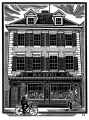 Wood-engraving of Blackwell's Bookshop, Oxford.