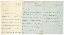 Three Autograph Letters signed, to Maurice H. Richmond (President of the Oxford Union).