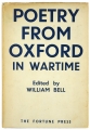 Poetry from Oxford in Wartime.