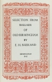 Selection from Ballads of Old Birmingham.